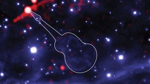  ‘Hellfire’ Guitar Nebula’s performance captured by Hubble and Chandra space telescopes (video)
 