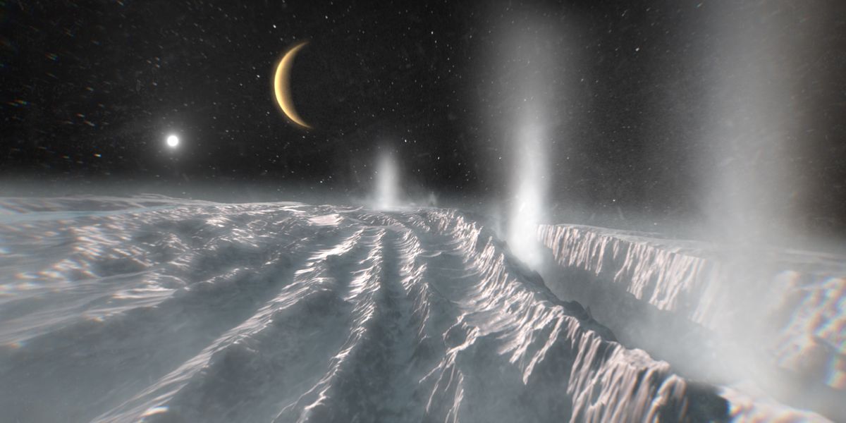  Researchers are revising chemistry models to seek out life on frozen moons.
 