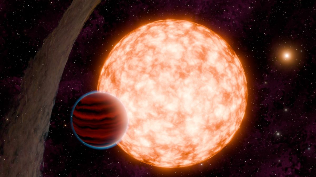 Researchers discover a very young exoplanet revolving around a star with an irregular disk.
 