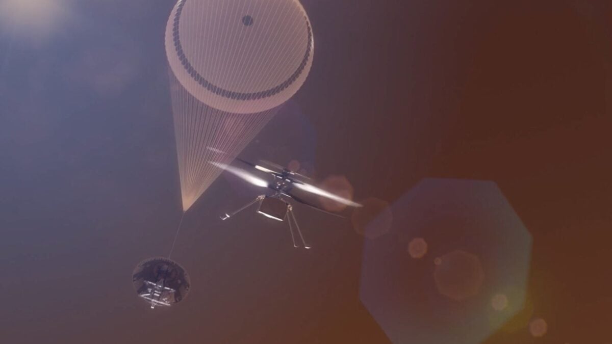  ​An Astonishing Video Reveals NASA’s Strategy to Deploy a Fleet of Helicopters on Mars Without Touching Down.
 