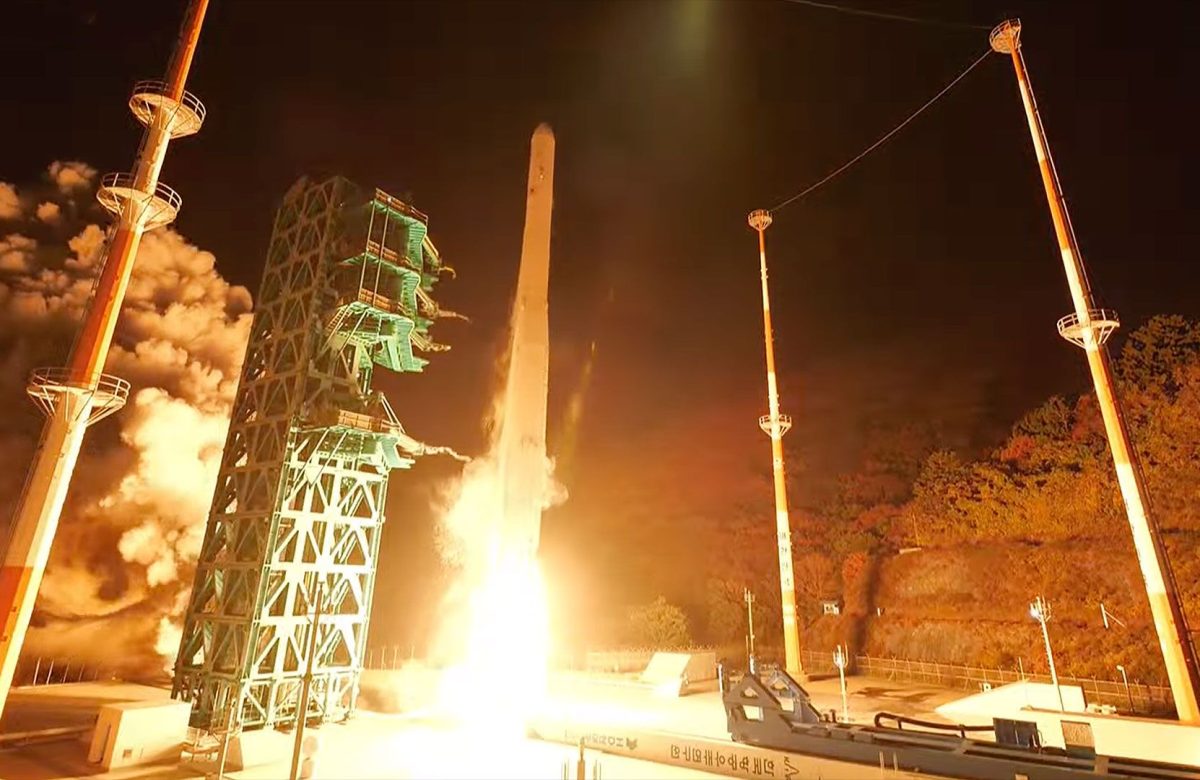 South Korea deploys Earth-observation satellite using its own Nuri rocket.
 