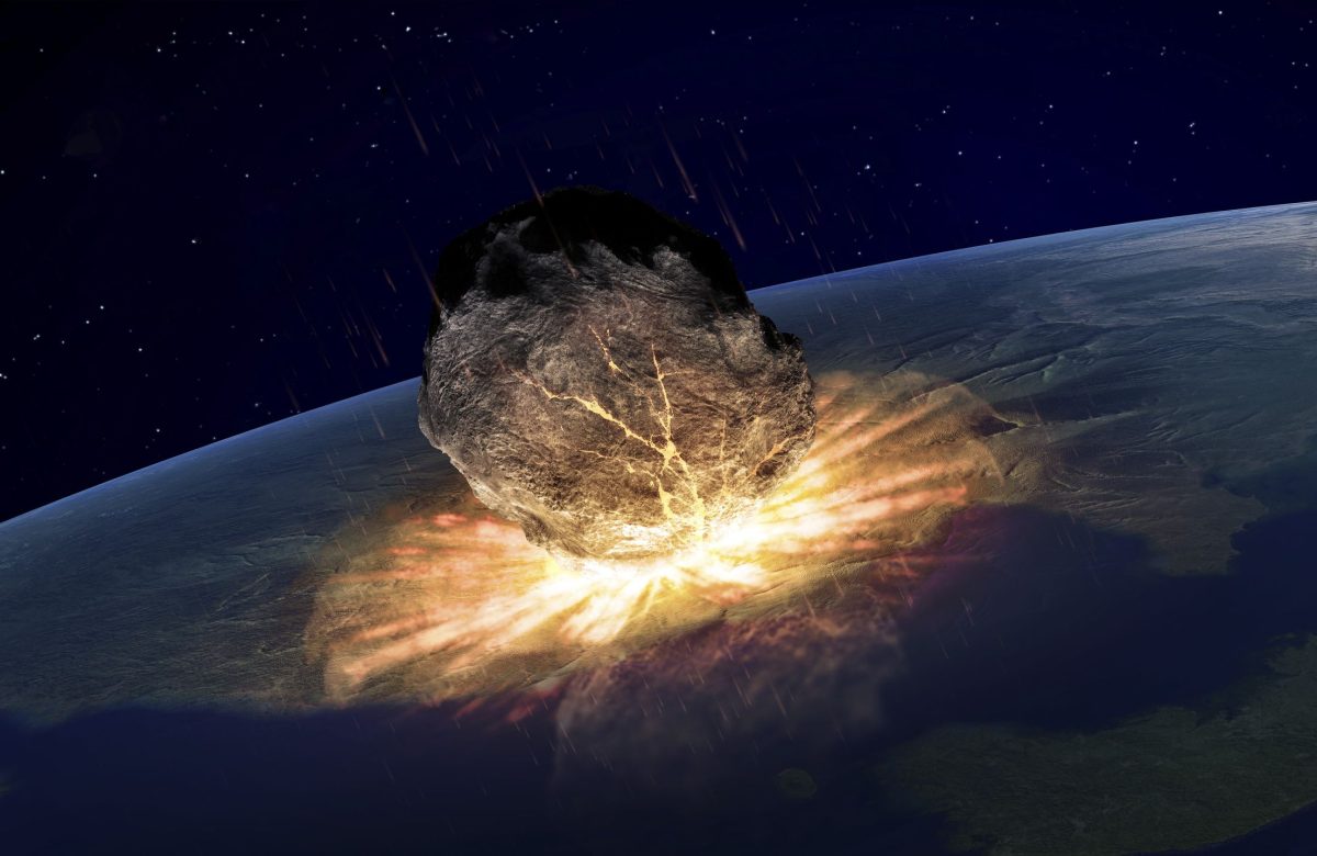 What occurred when the asteroid that killed the dinosaurs crashed into Earth?
 